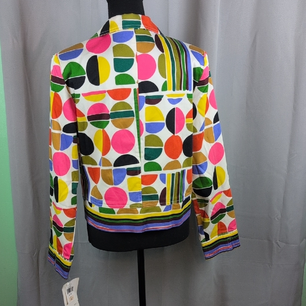 Patrick Christopher Colorfulโ Geometric Women's Blazer - Picture 2 of 7